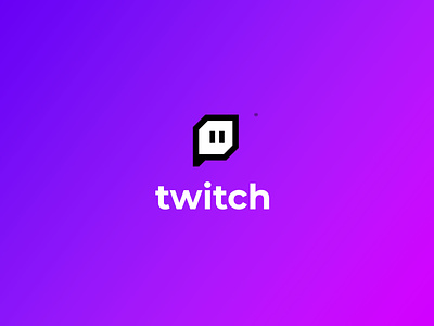 Twitch - Logo Redesign branding graphic design logo motion graphics