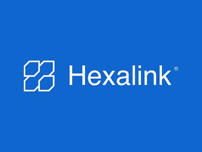 Hexalink© - Logomark branding design graphic design logo typography vector