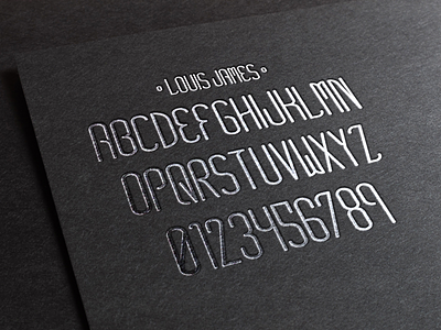 Louis James - Typeface adobe illustrator font graphic design lettering typography