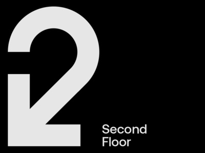 Second Floor Downstairs branding design flat font icon identity interaction logotype numbers type type experiment typography vector