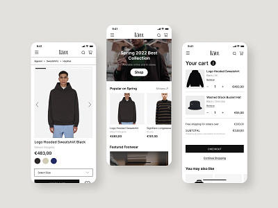 eCommerce Mobile Design Concept branding clothing shop ecommerce graphic design shop ui ux