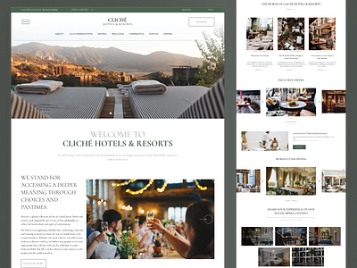 Hotel Website Concept (Landing Page) booking branding design hotel landingpage ui ux website