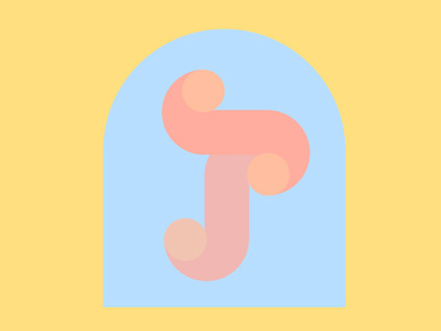 T/J design illustration shapes type