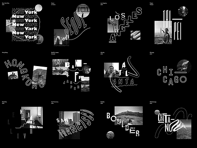 12 CITIES [grid] design type typography