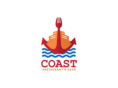 Coast Seafood Restaurant Logo