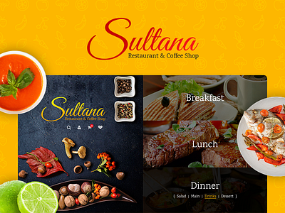 Sultana Restaurant Website food restaurant website