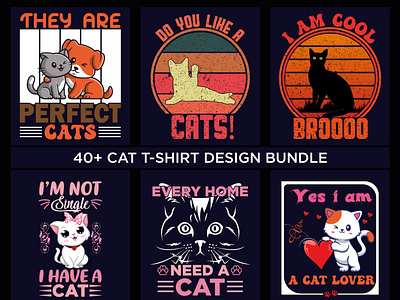 Cat t-shirt design