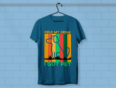 Dog t-shirt design typography dog shirt