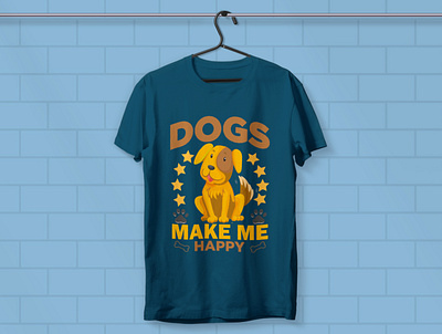 Dog t-shirt design typography dog shirt