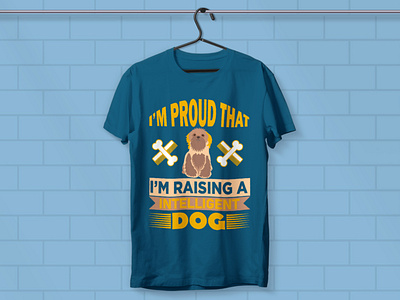 Dog t-shirt design typography dog shirt