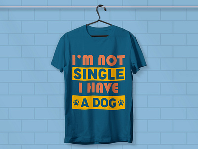 Dog t-shirt design typography dog shirt