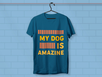 Dog t-shirt design typography dog shirt