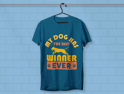 Dog t-shirt design typography dog shirt