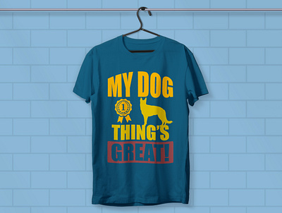 Dog t-shirt design typography dog shirt