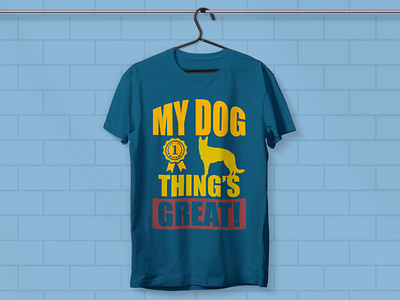 Dog t-shirt design