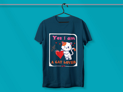 Cat t-shirt design