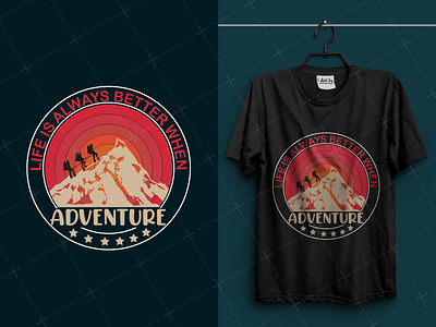 Hiking adventure t-shirt design