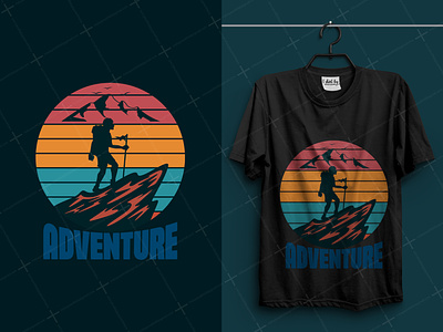 Hiking adventure t-shirt design tshirtshop