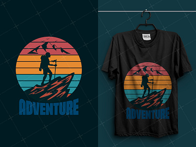 Hiking adventure t-shirt design