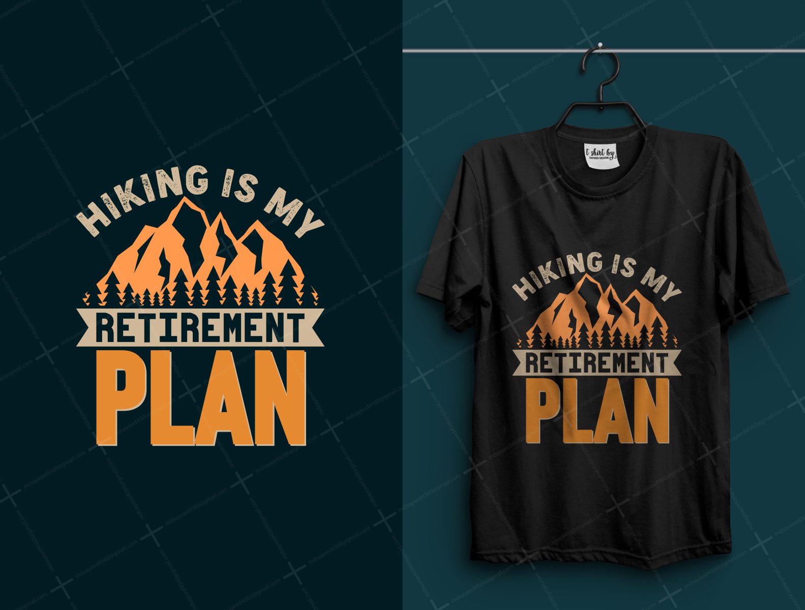 Hiking adventure t-shirt design by SAYEED ANWAR on Dribbble