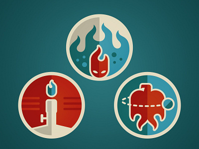 Firestarter Badges badge chemistry icon logo patch science