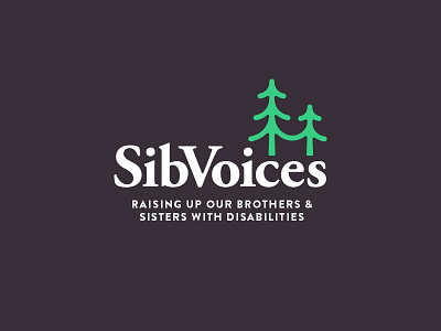 SibVoices Wordmark brothers sisters trees