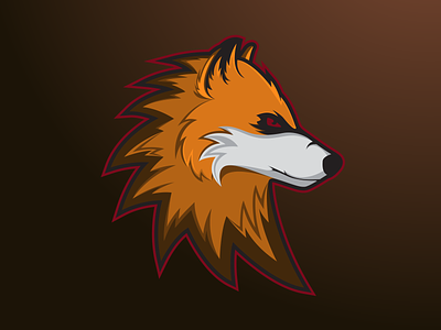 Logo Mascot Fox design graphic design illustration vector