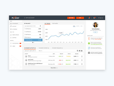 Payoneer Dashboard