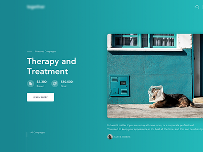 Charity. Landing Page