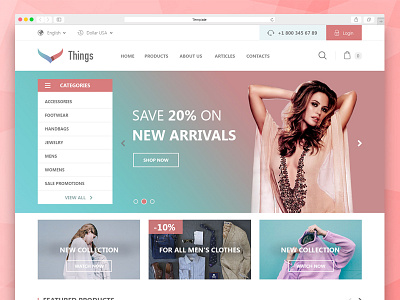 Ecommerce Web Design Template