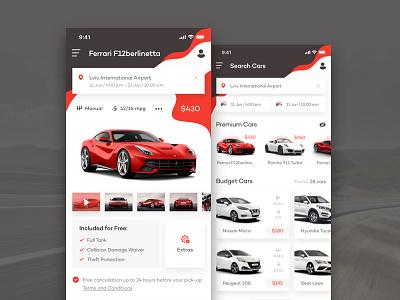 Rent Car - concept design