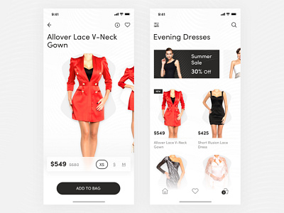 Mallini - App concept app application black clean dailyui design dresses ecommerce fashion flat ios minimal mobile shop sketch ui ux web web design white