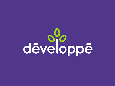 Devéloppé Logo branding colors design identity kids logo psycholo vector wordmark