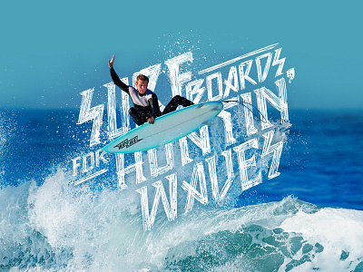 Mancave - Lettering beach blue illustration lettering ocean sea surf surfing