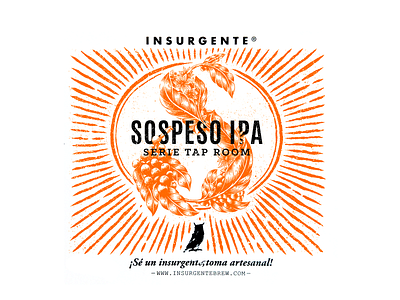 Insurgente - Beer label - Sospeso IPA