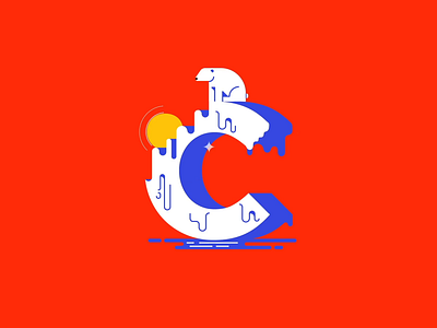 C is for Climate Change 36 days of type 36daysoftype animation bear change climate design global illustration mograph sun type vector warming