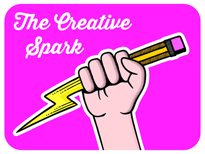 Creative Spark • Cutout Edition⁣ adobe adobe illustrator brushes creative illustration logo pattern pink vector