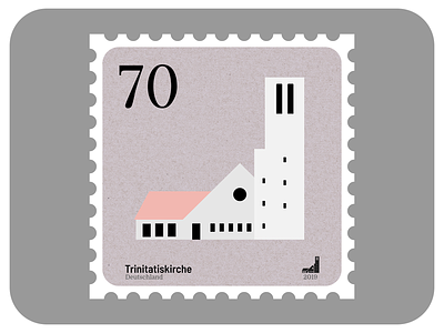 Trinitatis Church | Churches of Leipzig affinity affinity designer architecture church design graphic design icon illustration madeinaffinity stamp vector