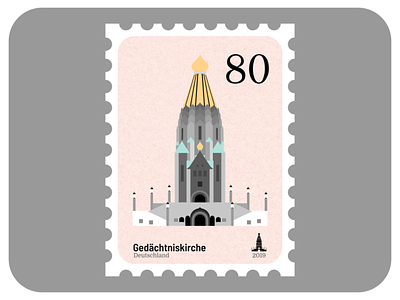 Russian Memorial Church | Churches of Leipzig affinity affinity designer architecture church design graphic design illustration madeinaffinity stamp vector