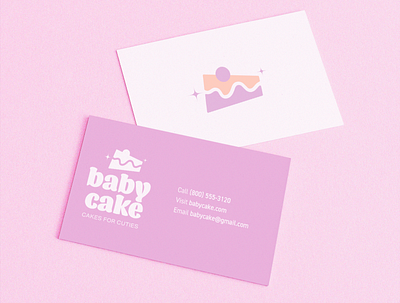 Babycake Business Cards branding business card design digital art logo