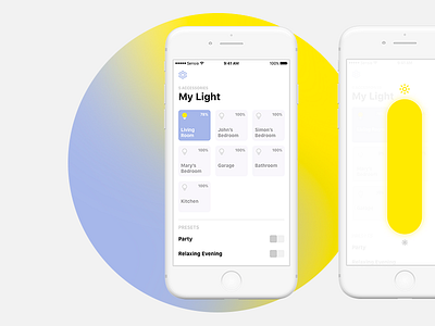 Home Light | Concept v.1.0 automation dimmer iot light minimal smart smarthome ui ux