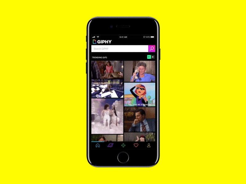GIPHY interaction | Concept