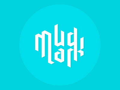 Mudlark experimental type custom type logo logotype wordmark