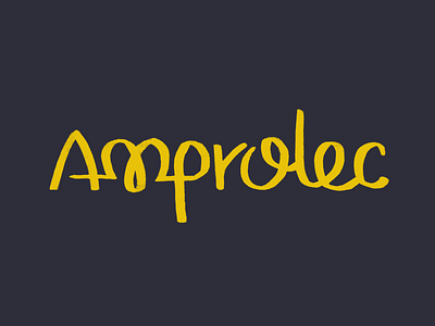Amprolec custom type hand crafted hand drawn lettering logo logotype sketch type typography