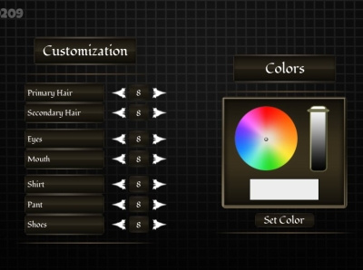 Character Customization Roblox Game UI