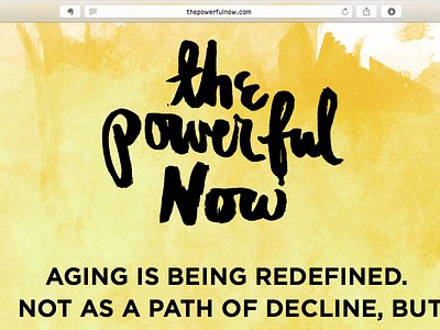 The Powerful Now event website
