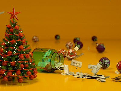 Preparing for Christmas 3d c4d cinema4d design photoshop texture