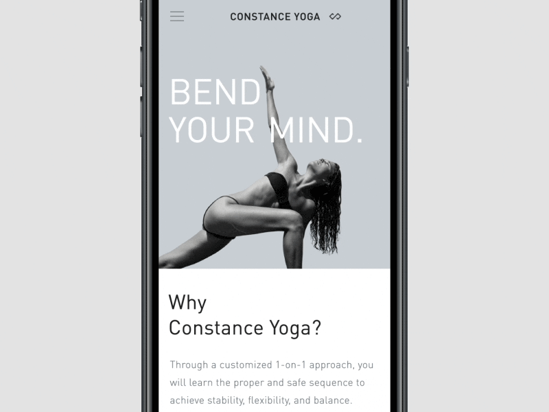 Constance Yoga Icons & Navigation