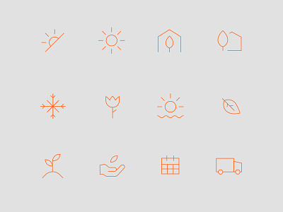 Gardenuity Icon Set branding digital icon illustration navigation pictogram web