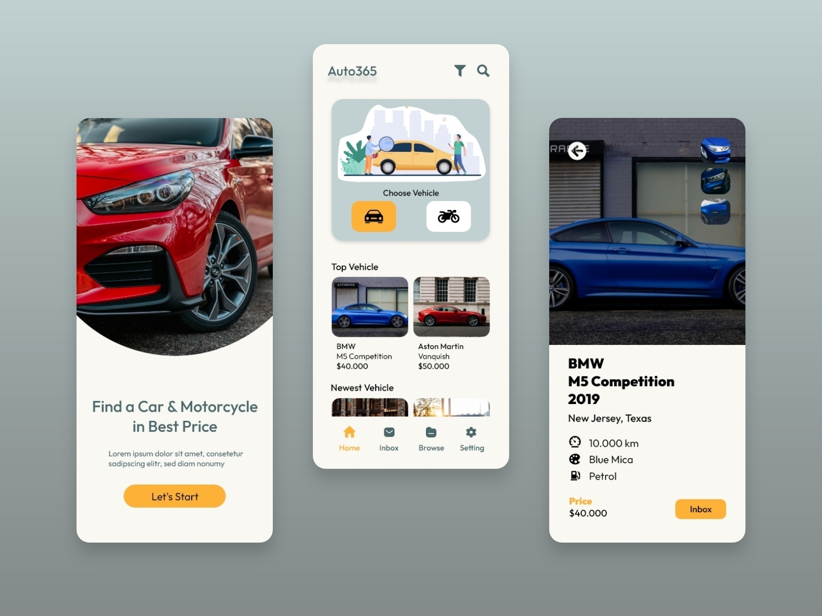 Auto365 Concept UI/UX by Kevin Kurniawan on Dribbble